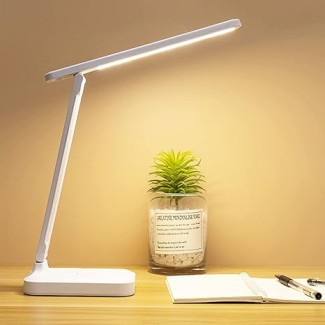 نيكومي مصباح مكتب LED طاولة للكمبيوتر سطح المكتب قابل لاعادة الشحن عناية بالعين تحكم باللمس مع منفذ شحن USB بجانب السرير للقراءة والدراسة للاطفال والمنزل والمكتب