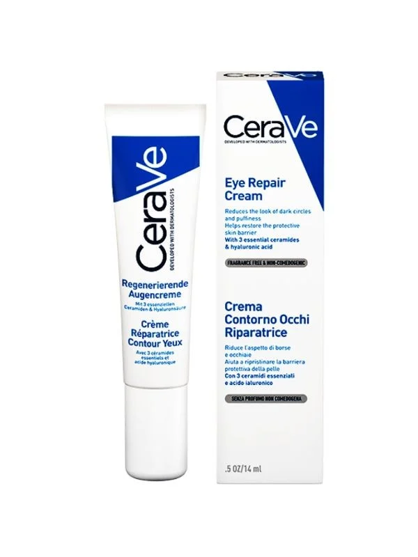 أنبوب وعلبة كريم سيرافي Eye Repair Cream بحجم 14 مل كما يعرضهما دار الأميرات